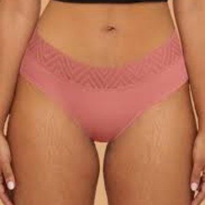 Thinx Super Hiphugger  underwear in Grapefruit